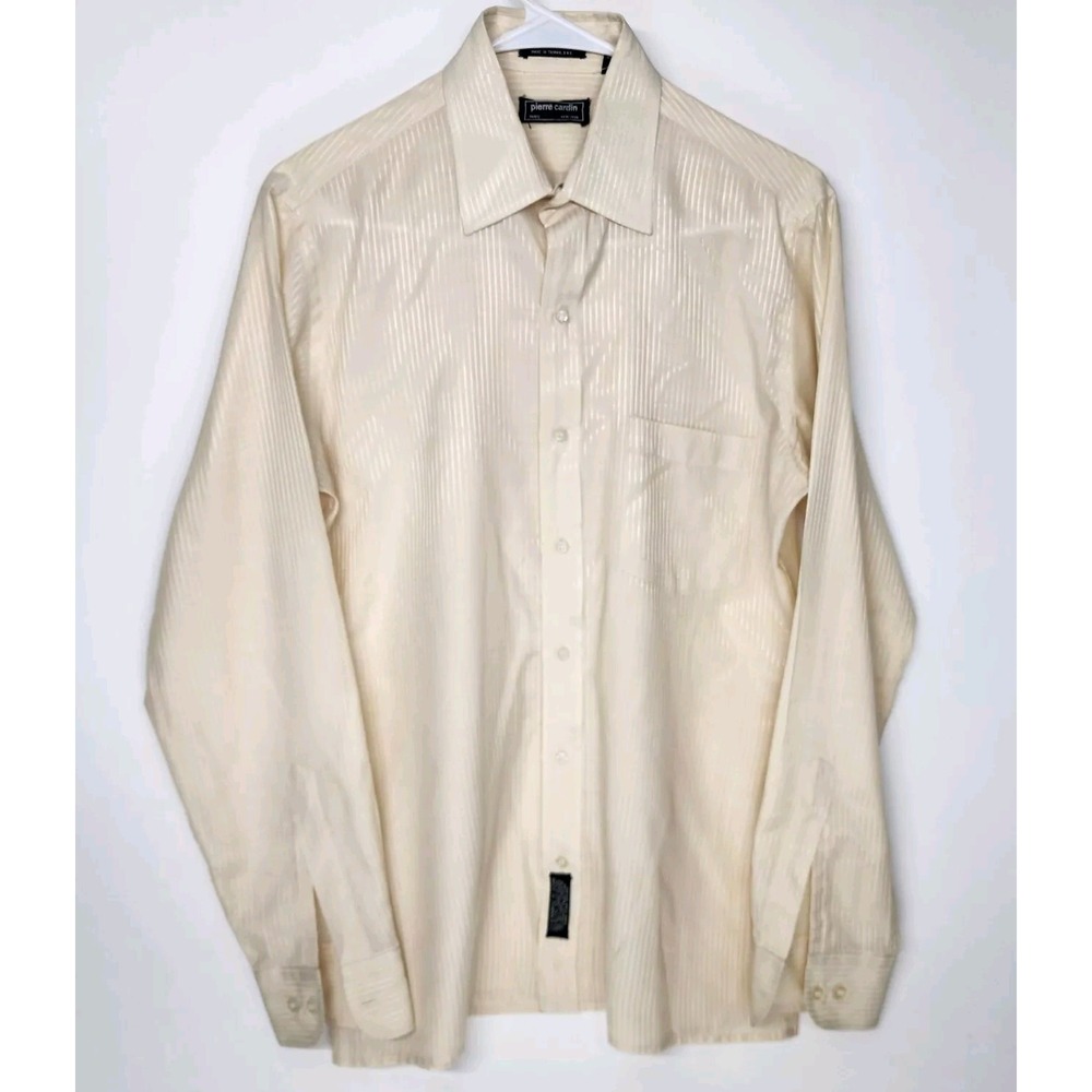 Vintage Mens Size 15 (32/33) Pierre Cardin Signature Collection Button Down